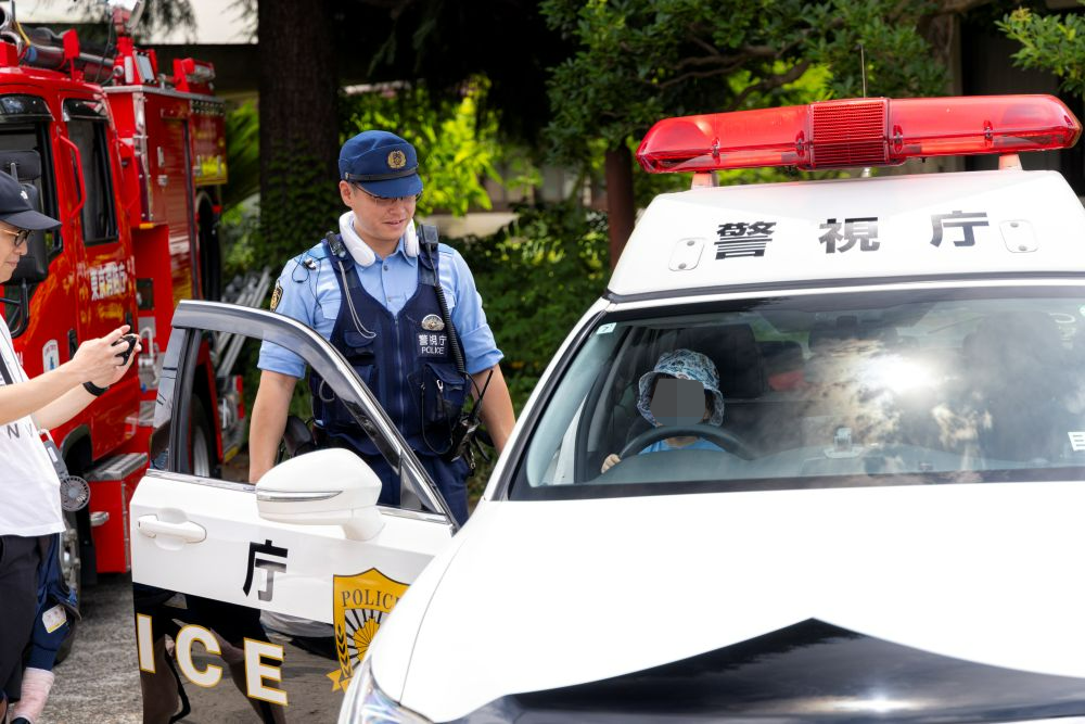 目白警察署・池袋消防署・IKEBUS「はたらく乗り物に乗ってみよう！」
